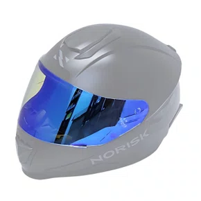 Viseira Capacete Norisk Ff391 Razor Revo Azul Dia E Noite