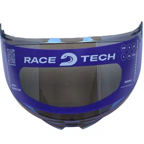Viseira Capacete Race Tech Hit Azul Iridium