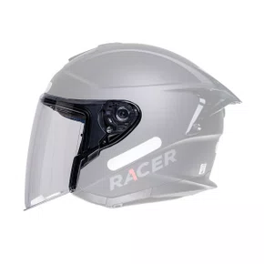 Viseira Capacete Racer1 Rc3 Wind-R Cristal