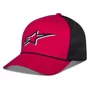 Bone Alpinestars Ageless Shadow Trucker Preto Vermelho