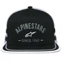 Boné Alpinestars Backline Trucker Preto Branco Cinza