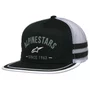 Boné Alpinestars Backline Trucker Preto Branco Cinza