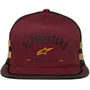 Boné Alpinestars Backline Trucker Vinho Preto Mostarda