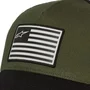 Bone Alpinestars Flag Snapback Verde Militar Preto