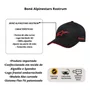 Bone Alpinestars Rostrum Snapback Preto Vermelho