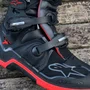 Bota Alpinestar Motocross Tech 7 Preta Cinza Vermelha