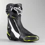 Bota Alpinestars Smx Plus V2 Preto Branco Amarelo Fluo