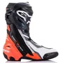 Bota Alpinestars Supertech R Preta Vermelha Fluo Branca Cinza