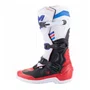 Bota Alpinestars Tech 3 Branco Vermelho Azul Escuro