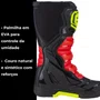 Bota Off Road ASW Image Enduro Preta Vermelha Amarela Fluo