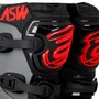 Bota Off Road ASW Image Enduro Preta Cinza Vermelha