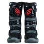 Bota Motocross Infatil Asw Image Kids Preto Cinza Vermelho