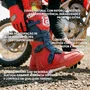 Bota Motocross ASW Image Enduro Vermelho Marinho Branco