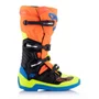 Bota Off Road Alpinestars Tech 5 Laranja Fluo Azul Amarela Fluo