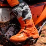 Bota Off Road Asw Elevate Laranja Fluo Cinza Premium Original