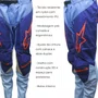 Calça Alpinestars Racer Ocuri 25 Azul Preto Laranja Fluo