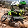 Calça ASW Image Enduro Dots Preta Amarela Fluo
