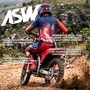 Calça ASW Image Enduro Dots Vermelha Azul Branca