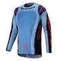Camisa Alpinestars Racer Ocuri 25 Azul Preto Laranja Fluo
