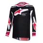 Camisa Alpinestars Supertech AFD Vista Preto Vermelho Branco