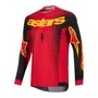 Camisa Alpinestars Supertech Scenz Vermelho Preto Amarelo