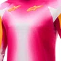 Camisa Alpinestars Supertech SX MIG Rosa Fluo Branca