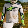Camisa Alpinestars Supertech Vista Cinza Amarelo Fluo
