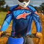Camisa Alpinestars Techstar Nomur Azul Marinho Laranja