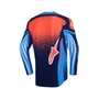 Camisa Alpinestars Techstar Nomur Azul Marinho Laranja