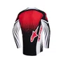 Camisa Alpinestars Techstar Nomur Preto Branco Vermelho