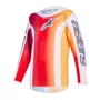 Camisa Alpinestars Youth Fluid Portl Infantil Vermelho Cinza 