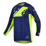 Camisa Motocross ASW Image Karma Azul Marinho Amarelo Fluo