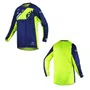 Camisa Motocross ASW Image Karma Azul Marinho Amarelo Fluo