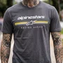 Camiseta Alpinestars Betteryet Cinza Casual Masculino Manga Curta