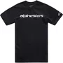 Camiseta Alpinestars Linear Wordmark 2.0 Preto Branco