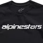 Camiseta Alpinestars Linear Wordmark 2.0 Preto Branco