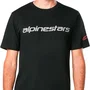 Camiseta Alpinestars Linear Wordmark 2.0 Preto Cinza Verm