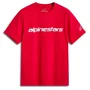 Camiseta Alpinestars Linear Wordmark 2.0 Vermelho Branco