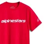 Camiseta Alpinestars Linear Wordmark 2.0 Vermelho Branco