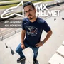 Camiseta Alpinestars Mx Helmet Azul