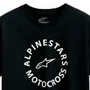 Camiseta Alpinestars Mx Preta manga curta básica premium