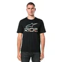 Camiseta Alpinestars Ride 4.0 Camo Preto