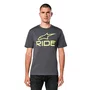Camiseta Alpinestars Ride 4.0 Cinza Verde Preto