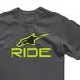 Camiseta Alpinestars Ride 4.0 Cinza Verde Preto