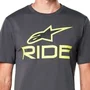 Camiseta Alpinestars Ride 4.0 Cinza Verde Preto