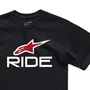 Camiseta Alpinestars Ride 4.0 Preto Branco Vermelho