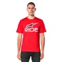Camiseta Alpinestars Ride 4.0 Vermelho Branco Preto