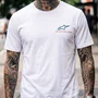 Camiseta Alpinestars Sparky Branco Original Premium Manga Curta