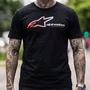 Camiseta Alpinestars SPS Preto Original Premium Manga Curta Casual