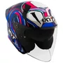 Capacete Aberto Kyt TTR Jet Bastianini Azul Roxo
